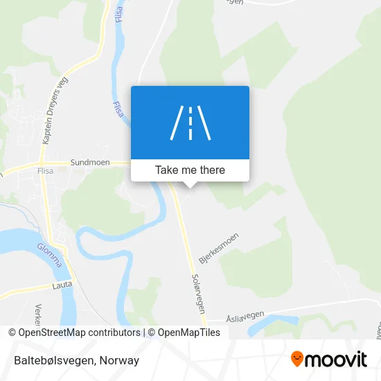 Baltebølsvegen map