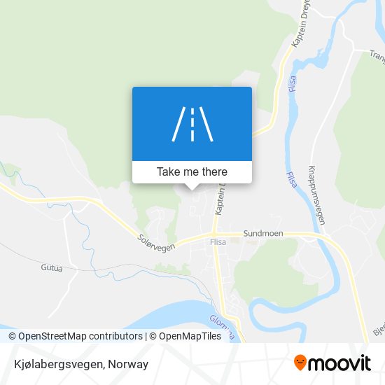 Kjølabergsvegen map