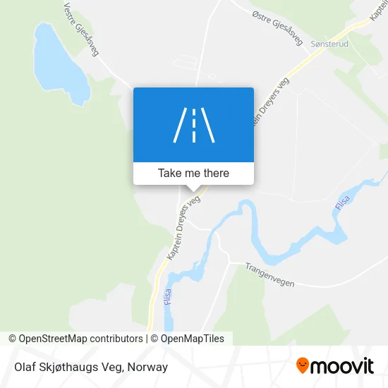 Olaf Skjøthaugs Veg map