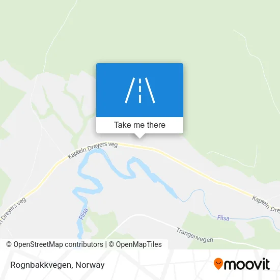 Rognbakkvegen map
