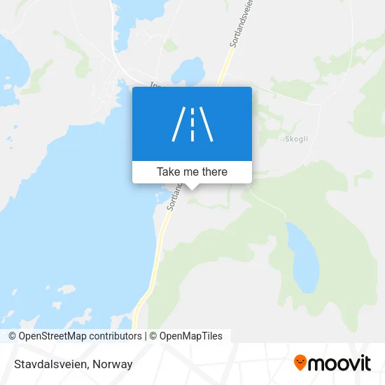 Stavdalsveien map
