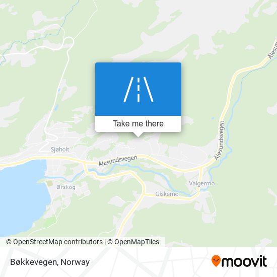 Bøkkevegen map