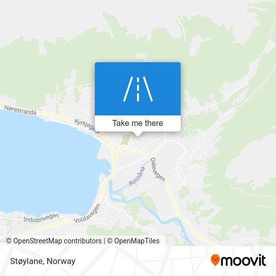 Støylane map