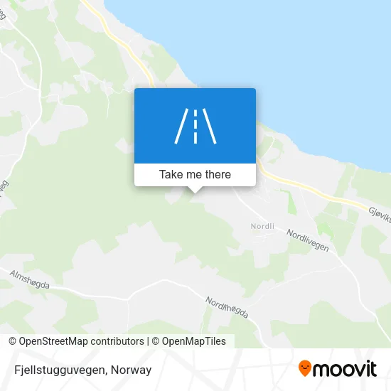 Fjellstugguvegen map