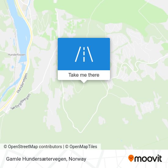 Gamle Hundersætervegen map