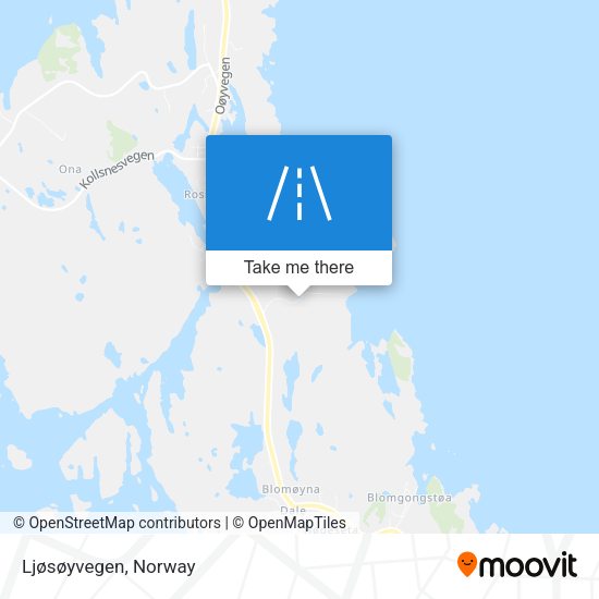 Ljøsøyvegen map
