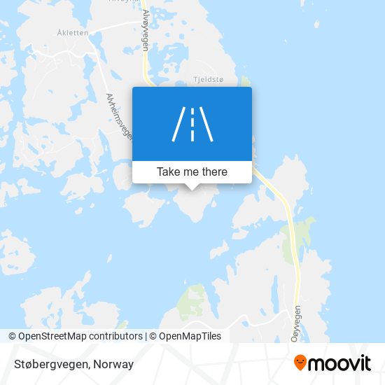 Støbergvegen map