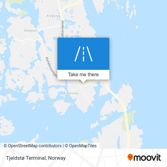 Tjeldstø Terminal map