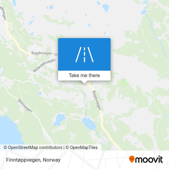 Finntøppvegen map