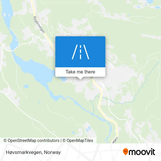 Høvsmarkvegen map
