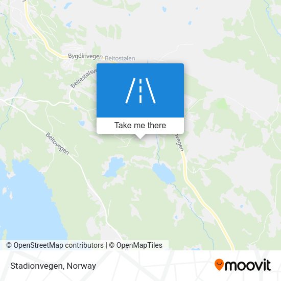 Stadionvegen map