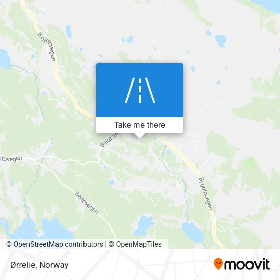 Ørrelie map