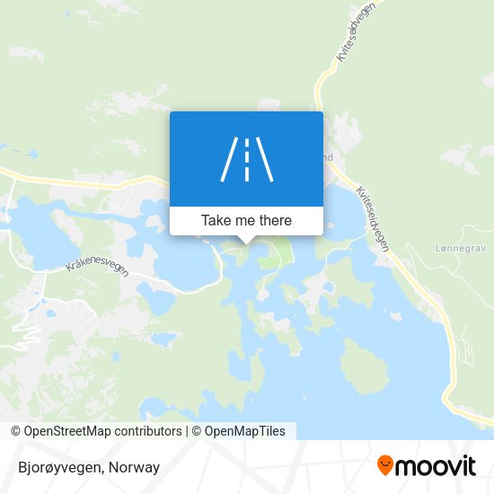 Bjorøyvegen map