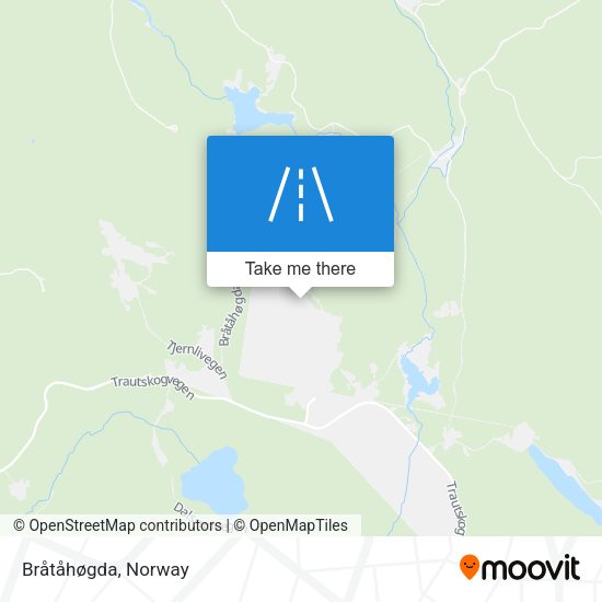 Bråtåhøgda map