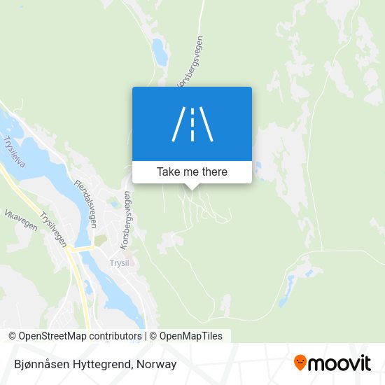 Bjønnåsen Hyttegrend map