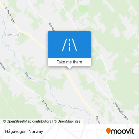 Hågåvegen map