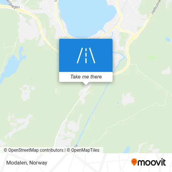 Modalen map