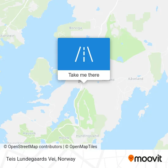 Teis Lundegaards Vei map
