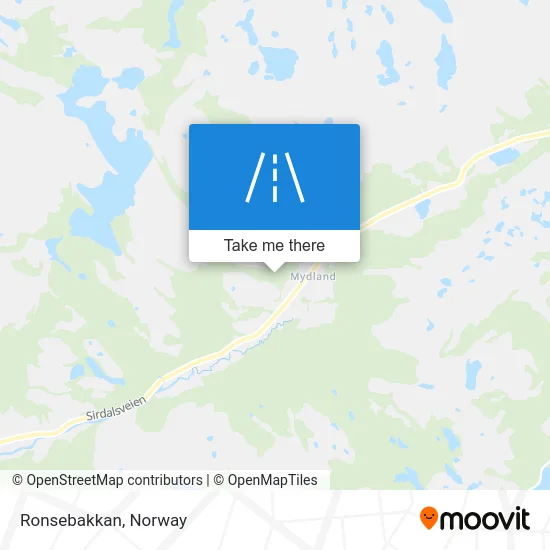Ronsebakkan map