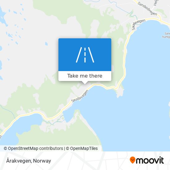 Årakvegen map