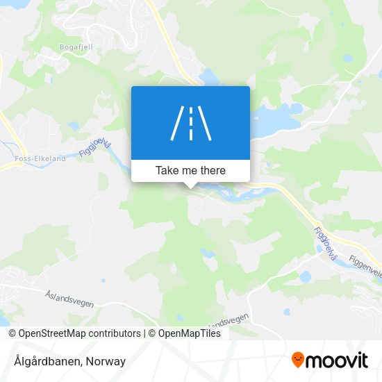 Ålgårdbanen map