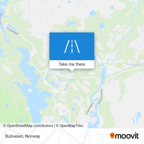 Buliveien map