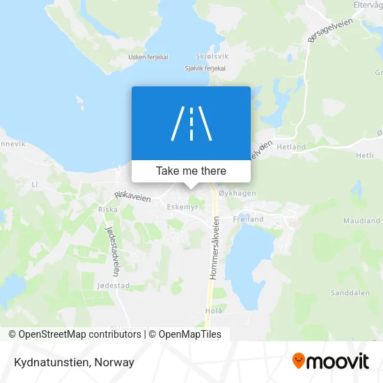 Kydnatunstien map