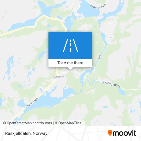 Raskjelldalen map