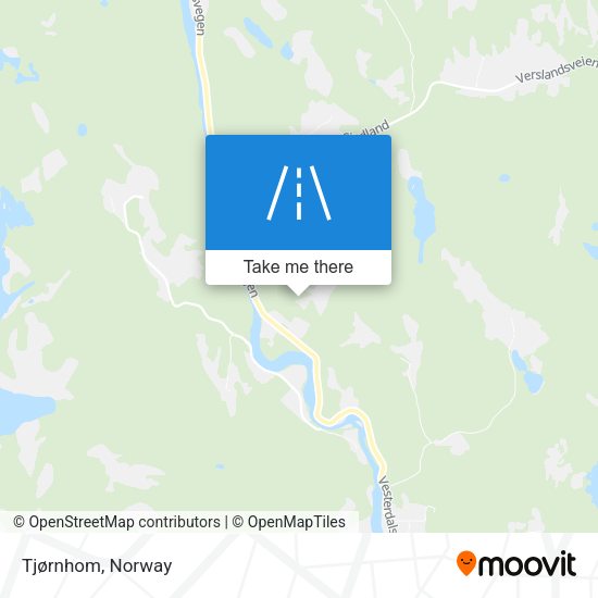 Tjørnhom map