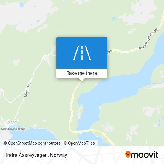 Indre Åsarøyvegen map