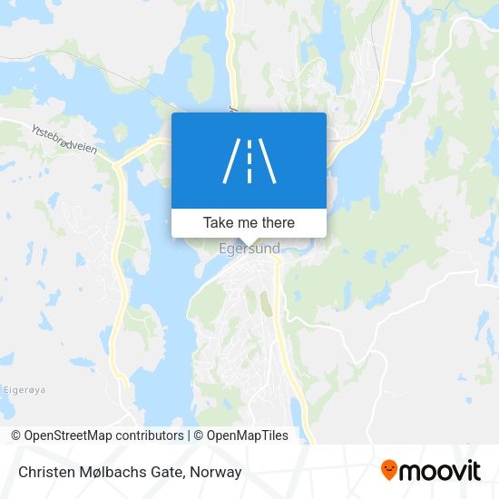Christen Mølbachs Gate map