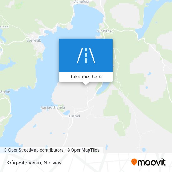 Krågestølveien map