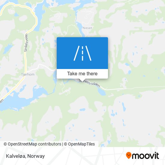 Kalveløa map