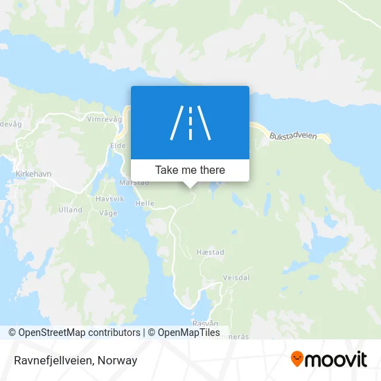 Ravnefjellveien map