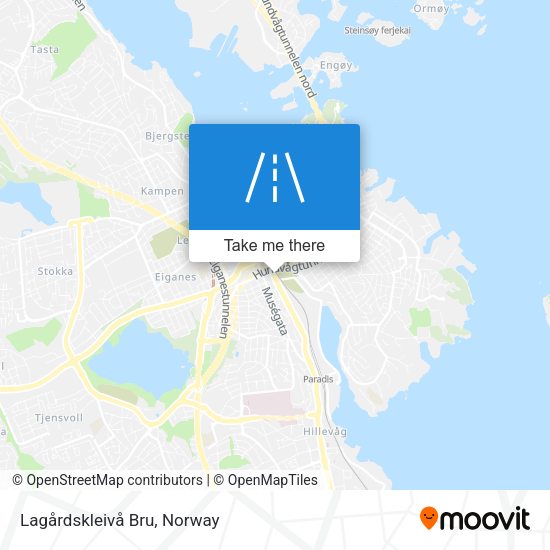 Lagårdskleivå Bru map