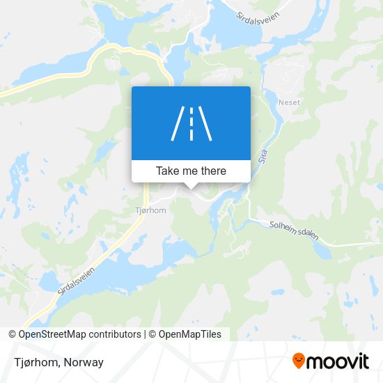 Tjørhom map