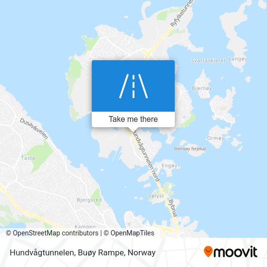Hundvågtunnelen, Buøy Rampe map