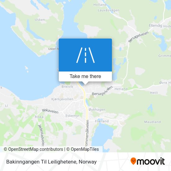 Bakinngangen Til Leilighetene map