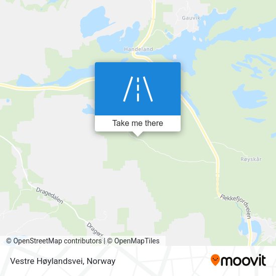 Vestre Høylandsvei map