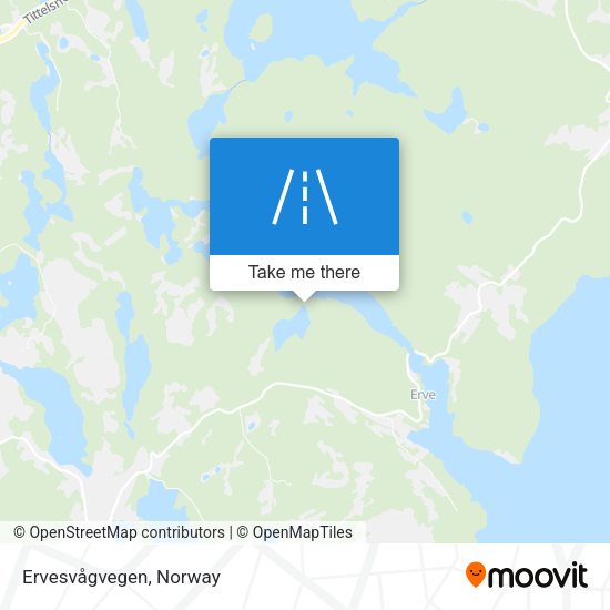 Ervesvågvegen map