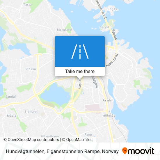 Hundvågtunnelen, Eiganestunnelen Rampe map