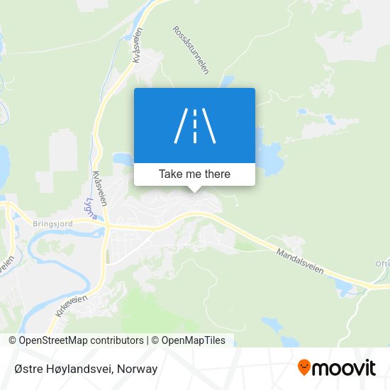 Østre Høylandsvei map