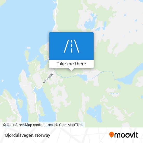 Bjordalsvegen map