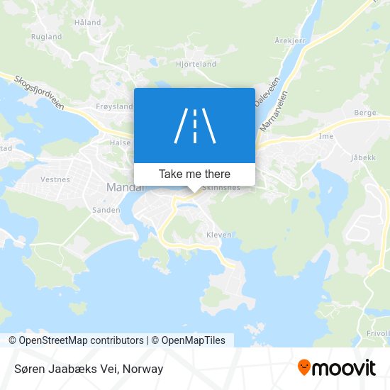 Søren Jaabæks Vei map