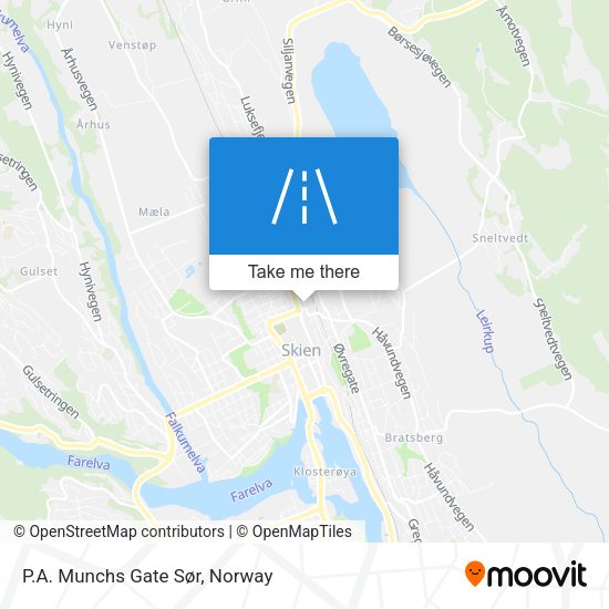 P.A. Munchs Gate Sør map
