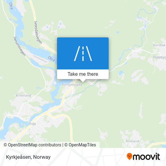 Kyrkjeåsen map