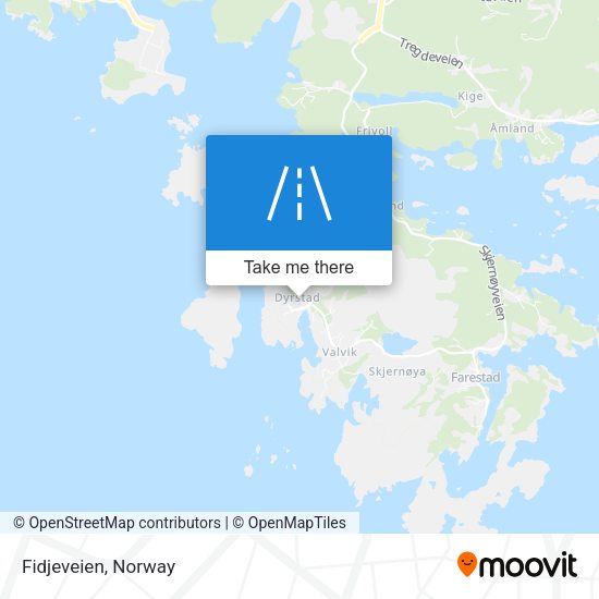 Fidjeveien map