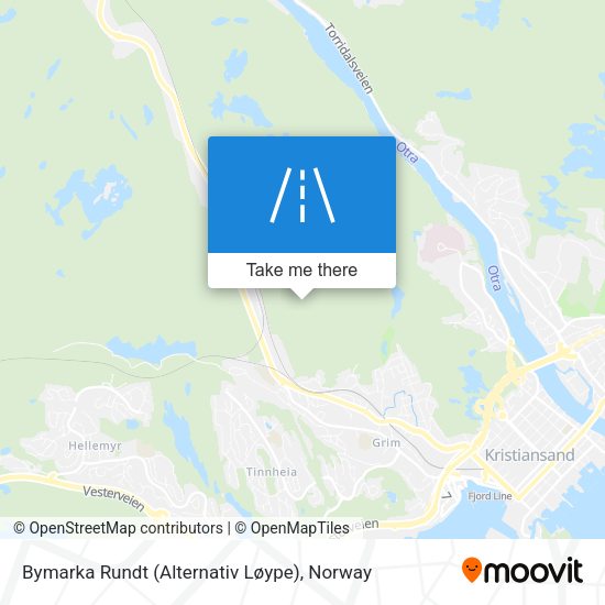 Bymarka Rundt (Alternativ Løype) map