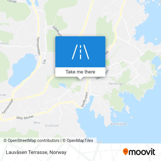 Lauvåsen Terrasse map