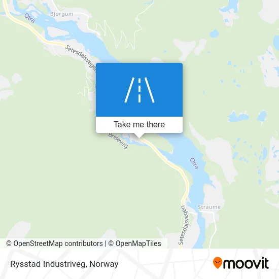 Rysstad Industriveg map